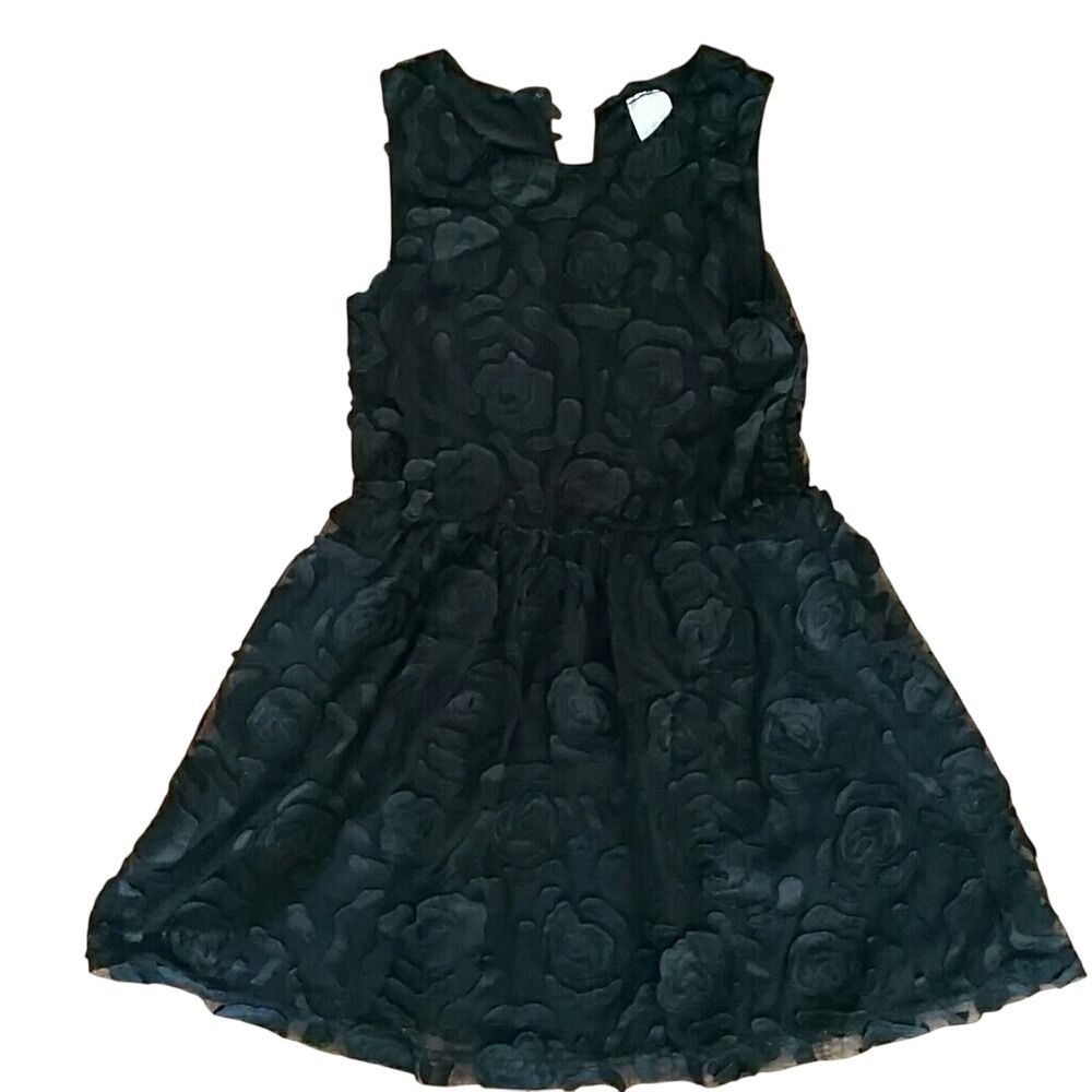 Palomino Girls Black Lace and Ribbon‎ Holiday Party Dress Size 6-7